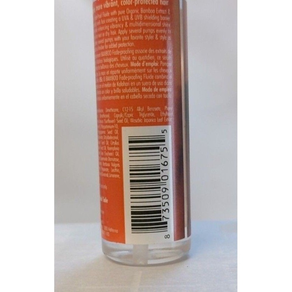 ALTERNA Bamboo Color Care UV+ Fade-Proof Fluide 1oz Orange Hair Serum Protection - Picture 4 of 5